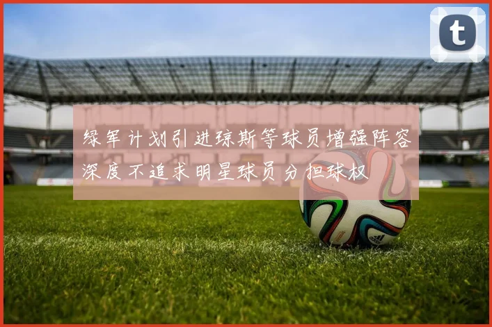 绿军计划引进琼斯等球员增强阵容深度不追求明星球员分担球权